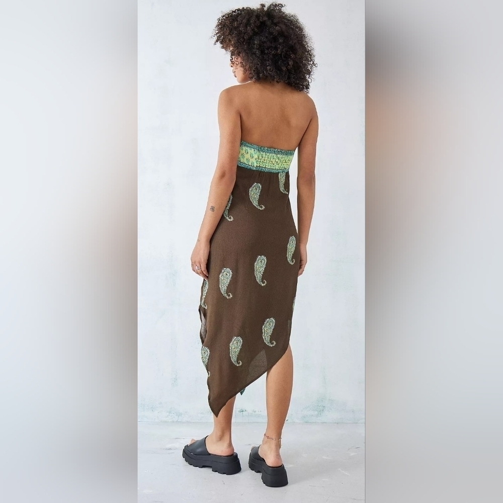 Urban Outfitters NWT Ecote Strapless Midi Dress Size Xl. - Picture 2 of 15